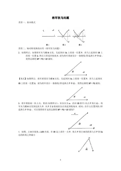 将军饮马问题(讲)
