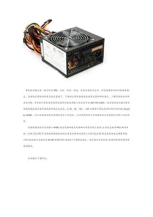 电脑电源拆解图详解维修