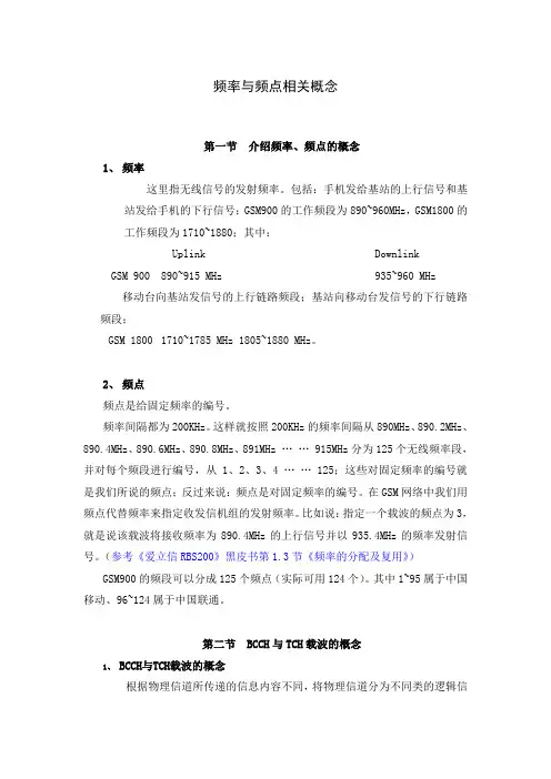 频率与频点概念