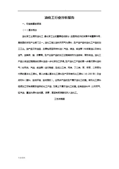 石油化工行业分析实施报告