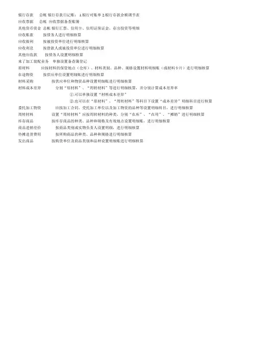 中级财务会计笔记