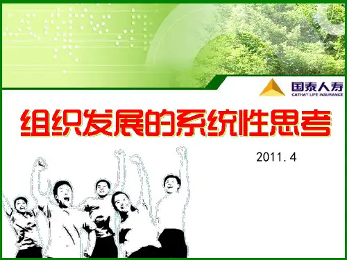 组织发展系统性思考-新人育成ppt课件