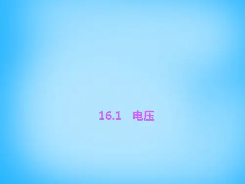 【四清导航】九年级物理全册 16.1 电 压　电 阻课件 （新版）新人教版