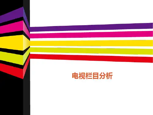 编导艺考：电视栏目分析总结
