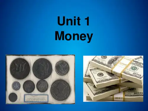 商务英语综合教程第二册Unit 1 Money