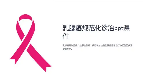乳腺癌规范化诊治课件