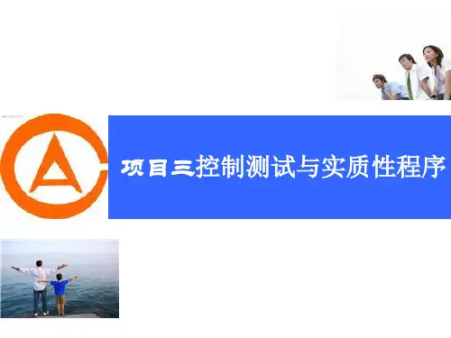 项目三控制测试与实质性程序