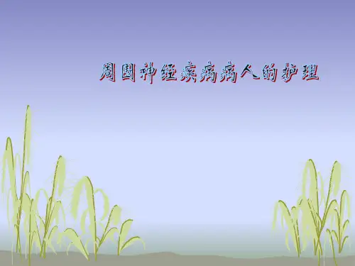 内科护理学周围神经疾病护理精品PPT课件