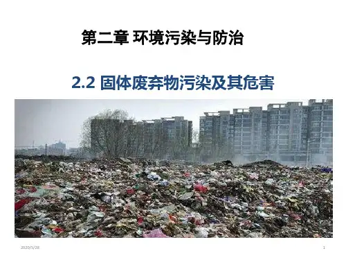 人教版高中地理选修6《环境保护》第二章第二节《固体废弃物污染及其危害》课件 (共45张ppt)