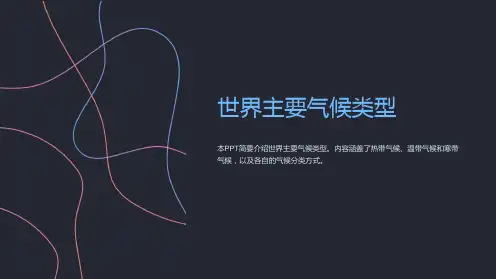 《世界主要气候类型》课件