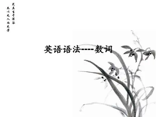 英语语法-数词