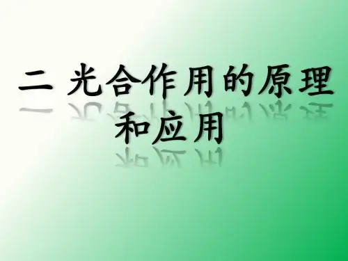 5.4(2)光合作用原理的应用(使用)