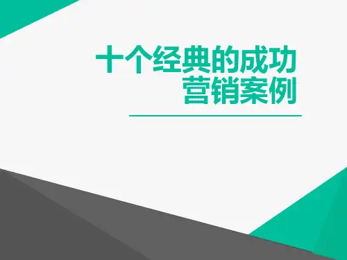 十个经典的成功营销案例ppt课件