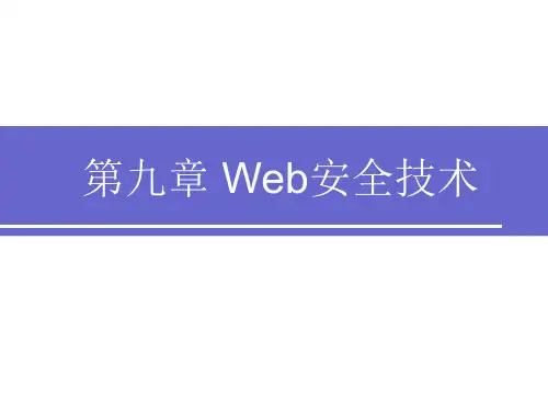 Web安全技术-PPT课件