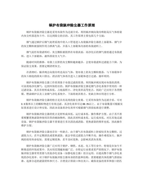 锅炉布袋脉冲除尘器工作原理