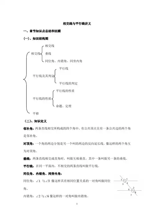 相交线与平行线讲义 1