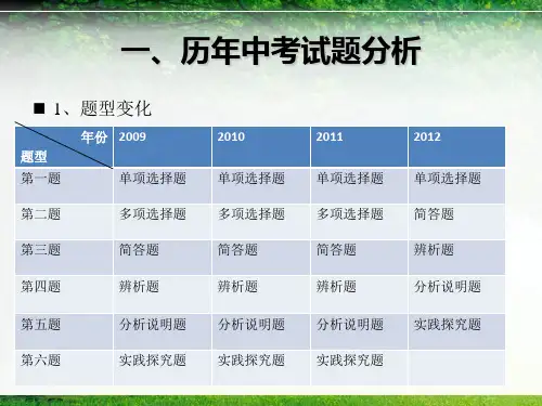 思想品德中考复习备考_PPT幻灯片