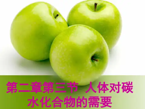 人体对碳水化合物的需要全解PPT课件