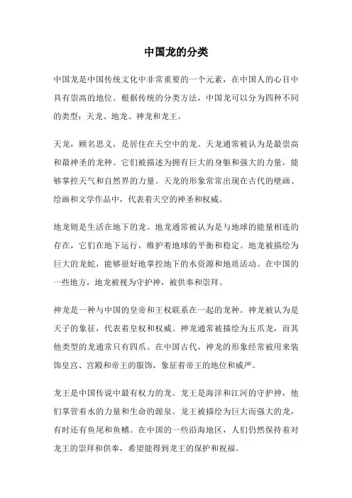 中国龙的分类