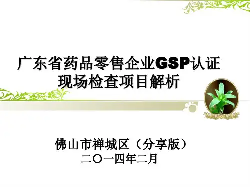 广东省新版GSP零售条款解析