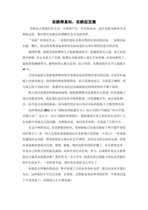 马克思主义基本原理概论中关于实践的观点