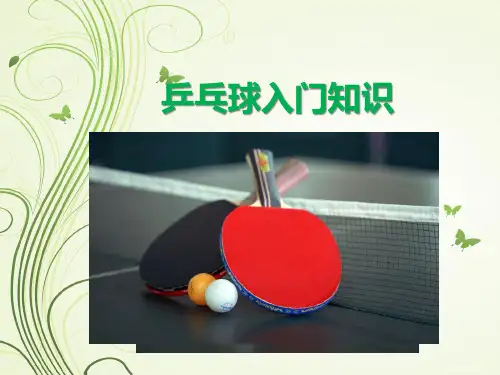 乒乓球入门知识PPT课件