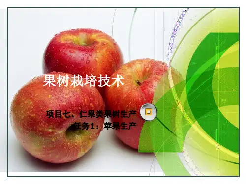 果树栽培技术：任务1-子任务三：苹果的生物学特性