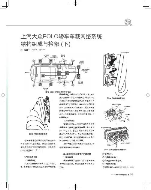 上汽大众POLO轿车车载网络系统结构组成与检修（下）