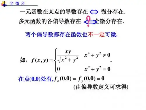 偏导数与全微分