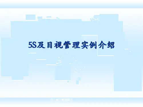 办公室5S管理图示课件