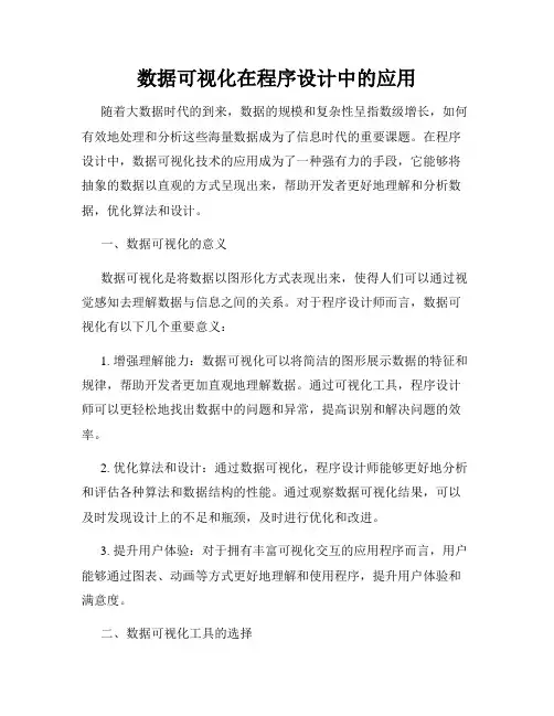 数据可视化在程序设计中的应用