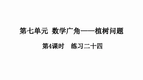 人教版五年级上册数学7.4练习二十四课件