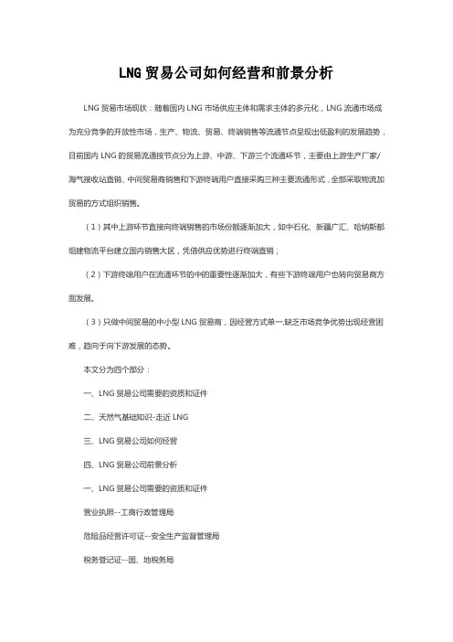 LNG贸易公司如何经营和前景分析