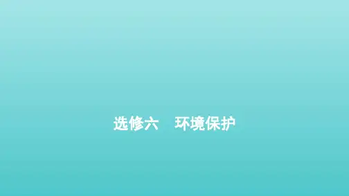 （通用版）2021届高考地理一轮复习 第一部分 选修六 环境保护课件