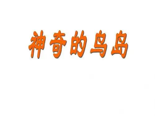 四年级语文上册《神奇的鸟岛》课件3语文A版