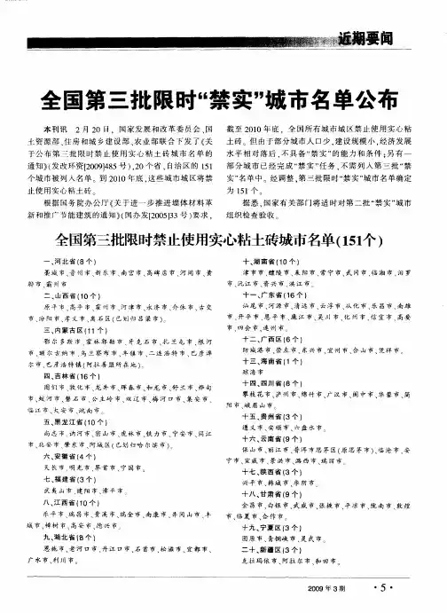 全国第三批限时“禁实”城市名单公布