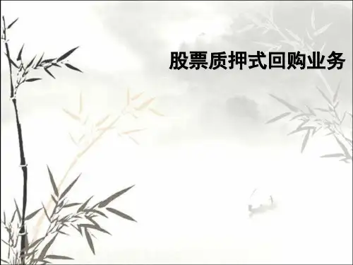 股票质押式回购 PPT