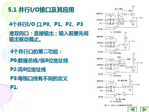 MCS51的片内接口及定时器计数器