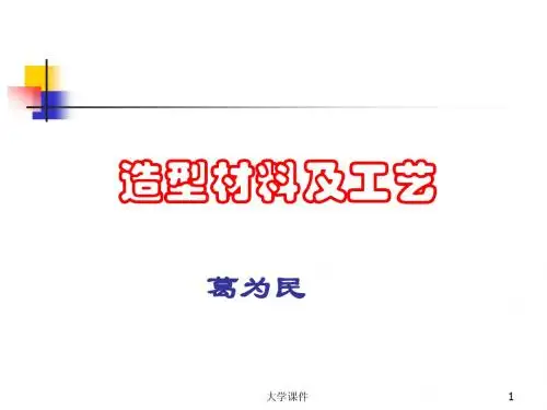 造型材料与工艺(全套课件251P)