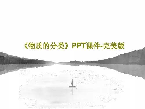 《物质的分类》PPT课件-完美版共23页
