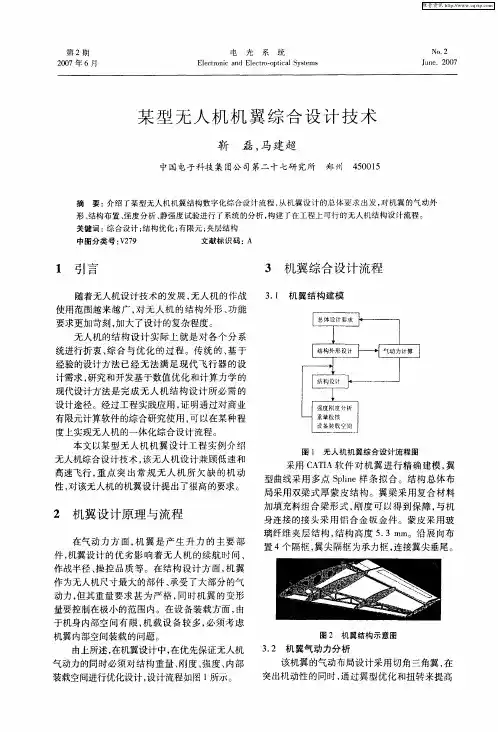 某型无人机机翼综合设计技术
