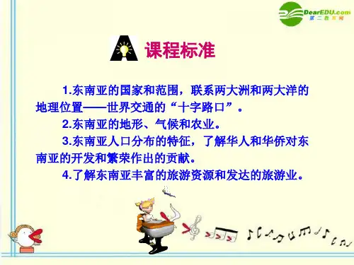 七年级地理下册_第二节_东南亚课件_人教新课标版