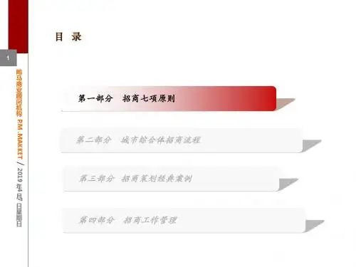城市综合体商业招商和销售