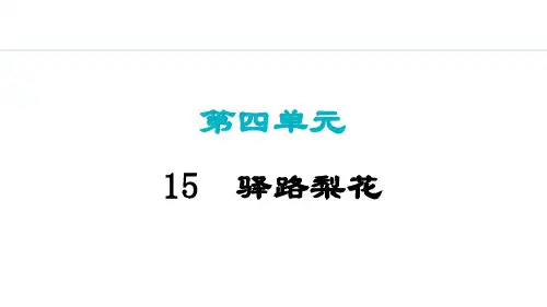 《驿路梨花》课件(41张PPT)