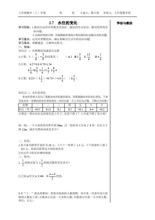 2.7水位的变化doc