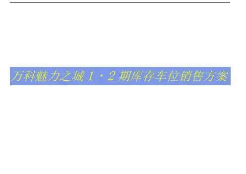 某地产期库存车位销售方案