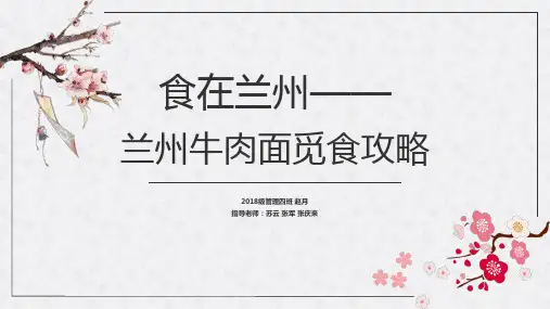 兰州牛肉面攻略PPT课件