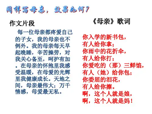 高一语文写作指导记叙文细节描写技巧课件26张