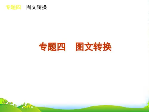 高考语文二轮复习专题4图文转换课件