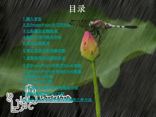 PowerPoint使用技巧大全